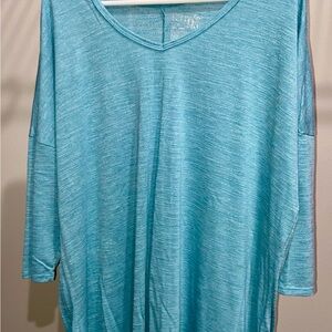Terra & Sky Teal Long Sleeve Top